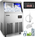 110V Commercial Ice Maker with 33LBS Bin, Stainless Steel G3249