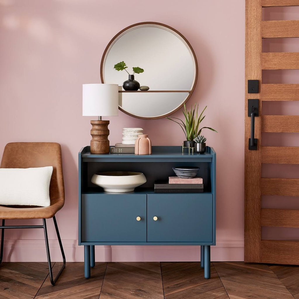 Blue 2 Door Accent Cabinet N35395