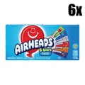 6x Boxes Airheads Assorted Chewy Candy Bars 3.3oz L679709