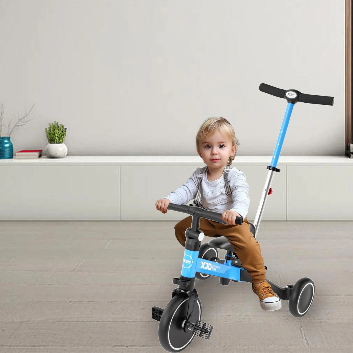 7 in 1 Toddler Tricycle with Push Handle D786