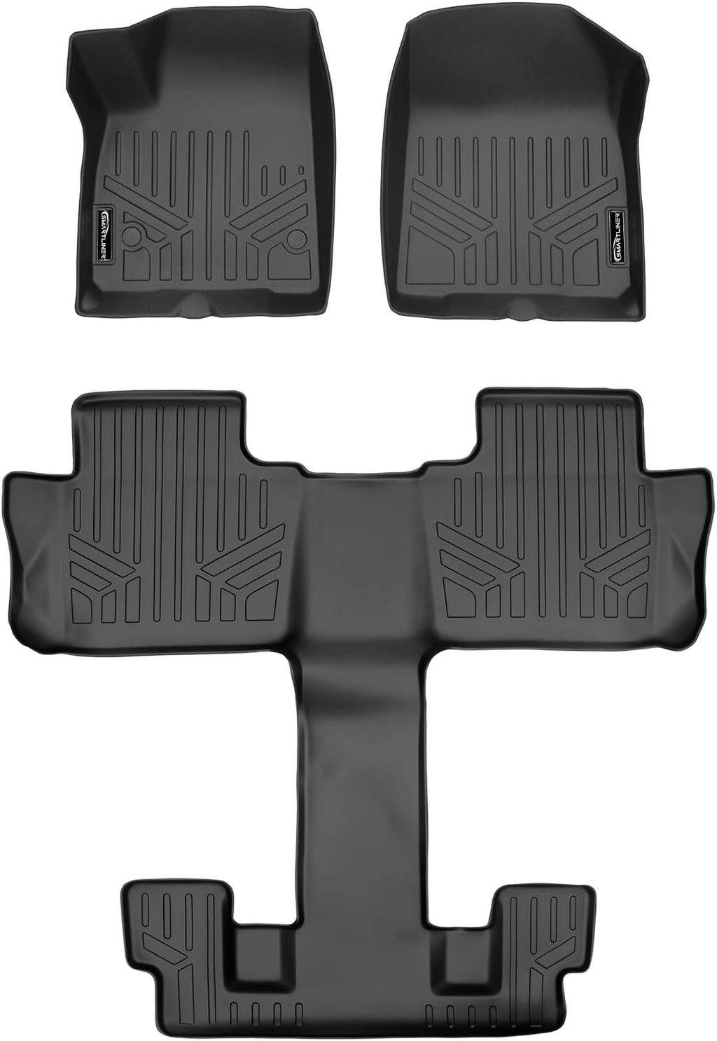 Custom Fit Floor Mats 3 Row Liner Set Black C580296