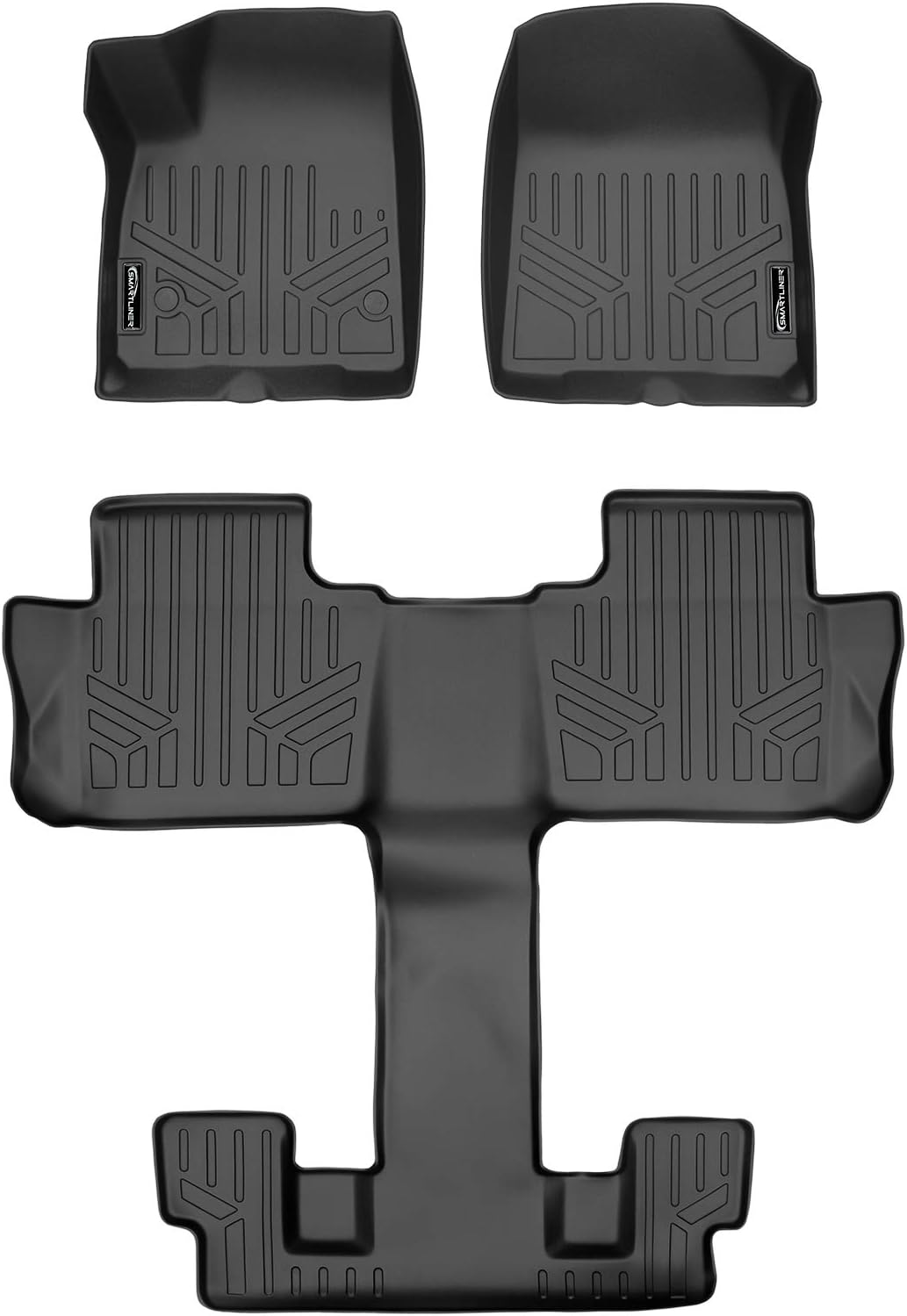 Custom Fit Floor Mats 3 Row Liner Set Black C580296