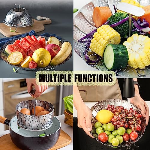 Expandable Steel Vegetable Steamer Basket (5.5"-9") R3478