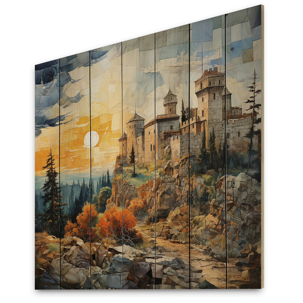 Natural Pine Wood Landscapes Print Q121127