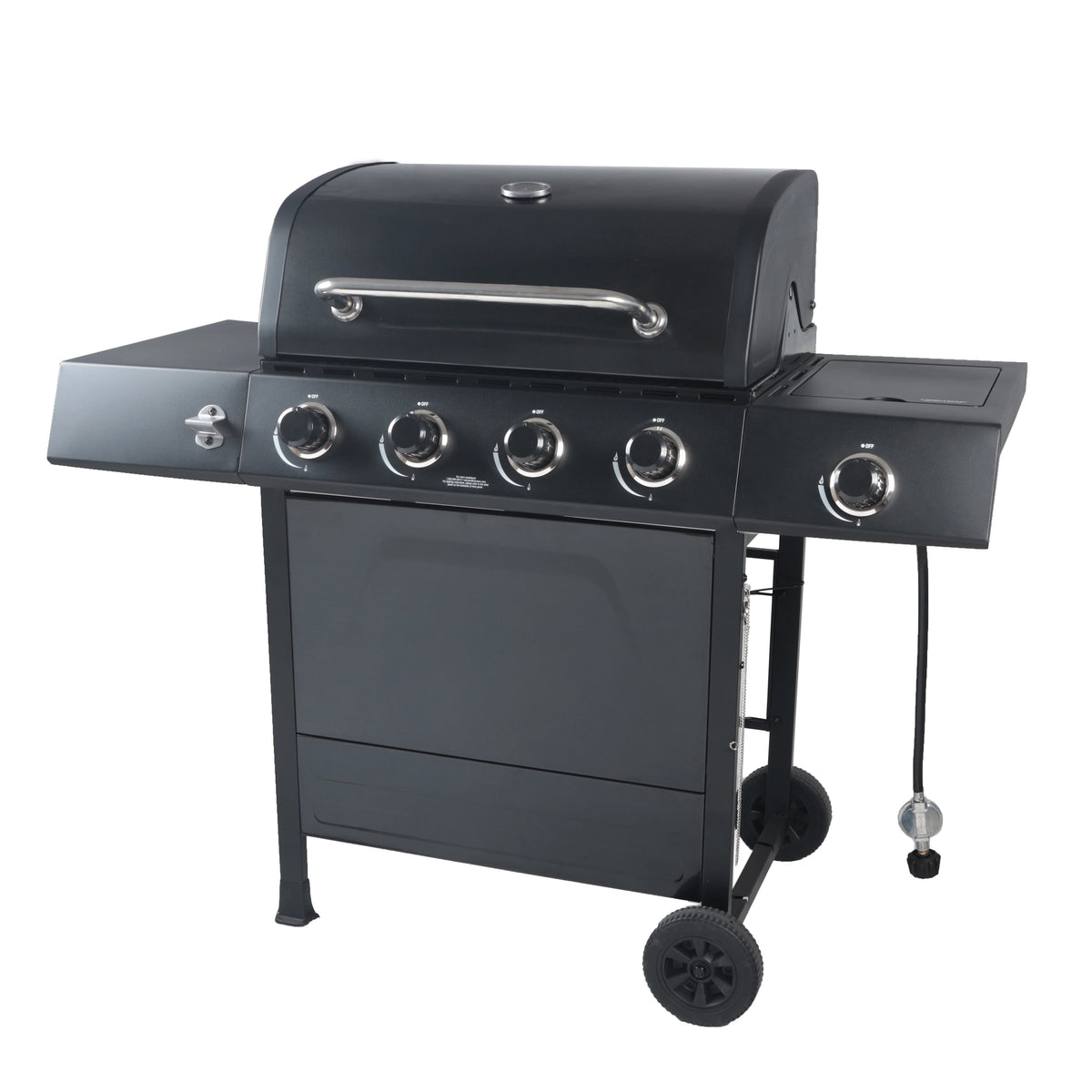 4-Burner Propane Gas Grill with Side Burner J76436