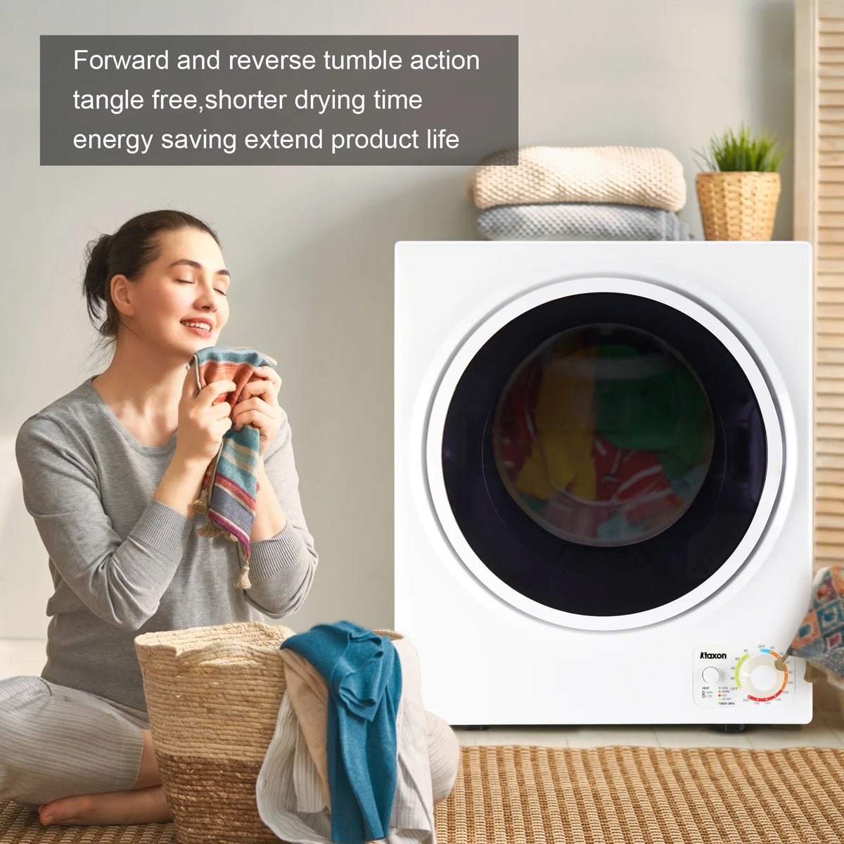 1.6 cu. ft. Compact Electric Dryer White M64257