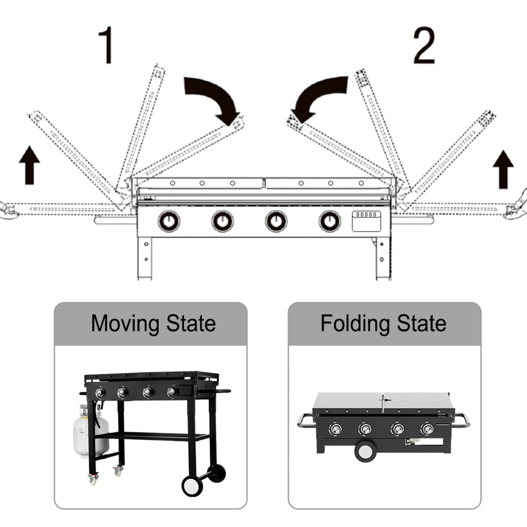 4 Burner Propane Gas BBQ Grill F26583