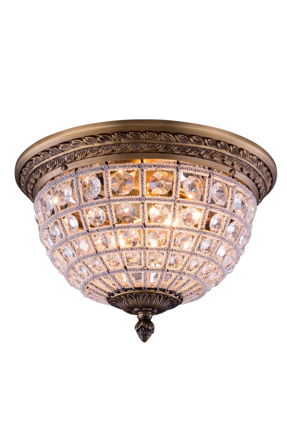 French Gold 2-Light Flush Mount U1544