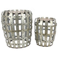 Metal Accent Table Set of 2 Z3612