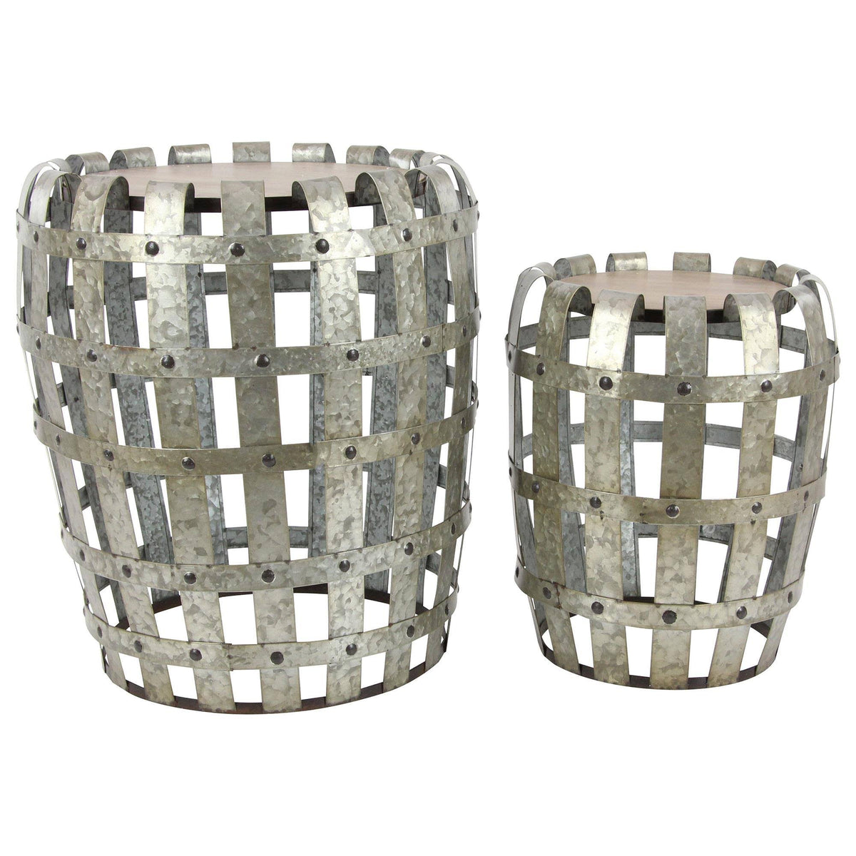 Metal Accent Table Set of 2 Z3612