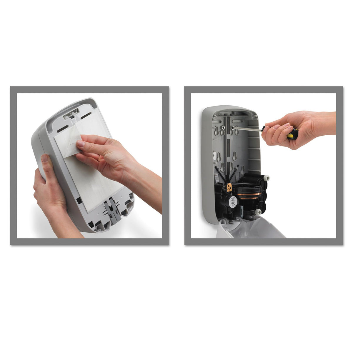 Dove Grey Foam Hand Sanitizer Dispenser for 1200 mL Refills B3739