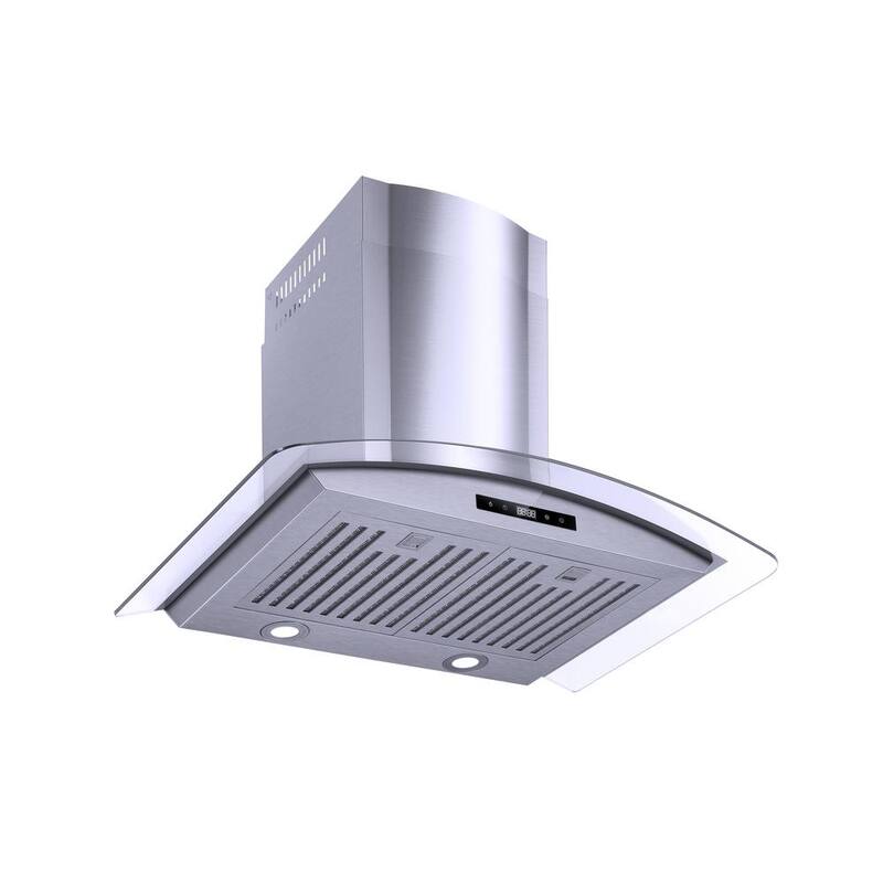 30 in. 500CFM Convertible Wall Mount Range Hood in Stainless Steel I6744