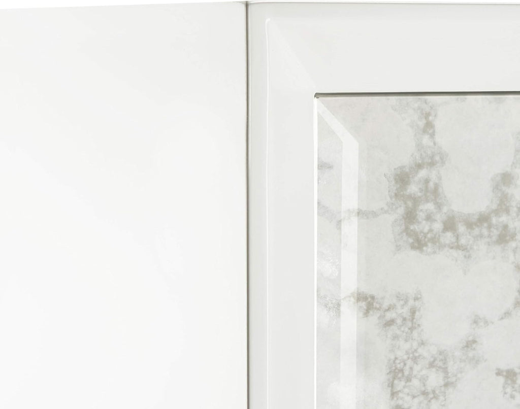 White Acrylic 2-shelf Cabinet V441982