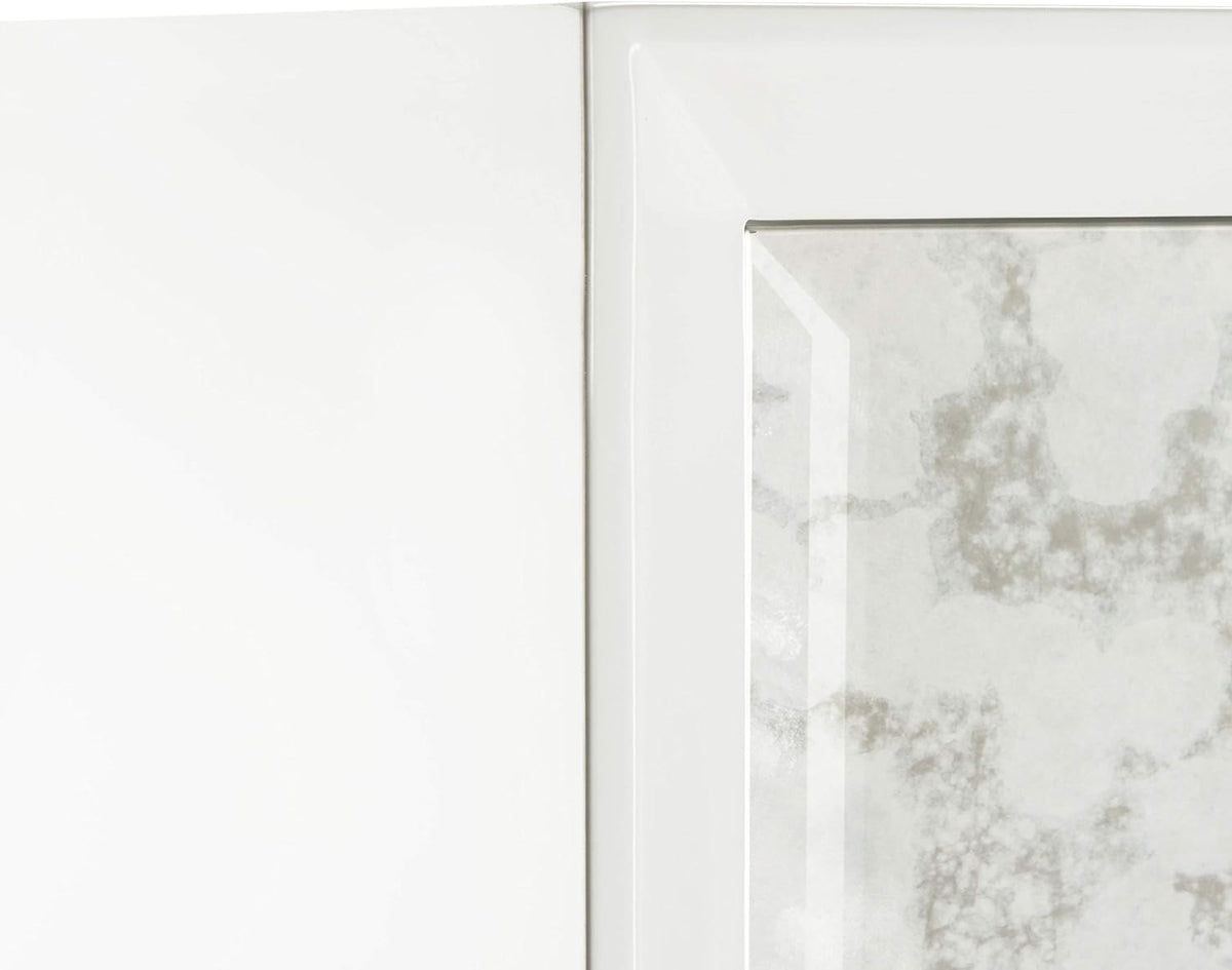 White Acrylic 2-shelf Cabinet V441982