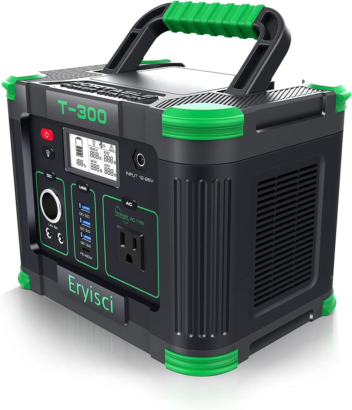 300W Portable Power Station with 110V AC Outlet N950094