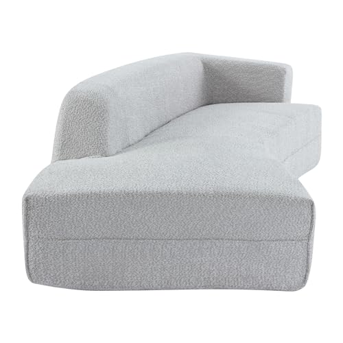 Grey Curved Chaise Lounge Sofa P20403