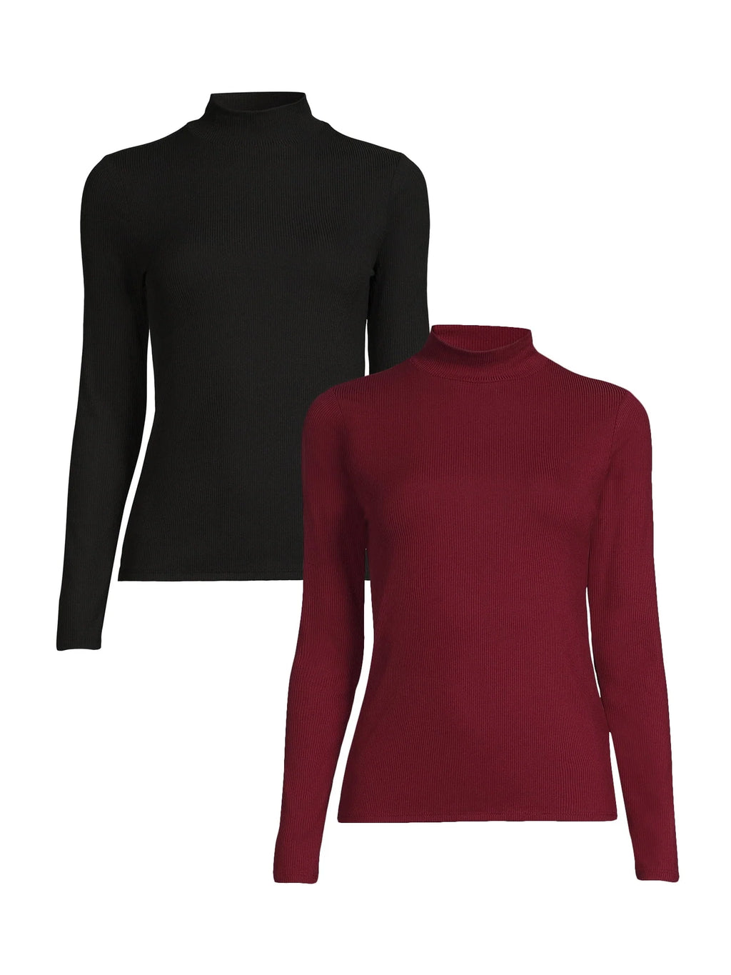 Mock Neck Long Sleeves Top 2-Pack N20585