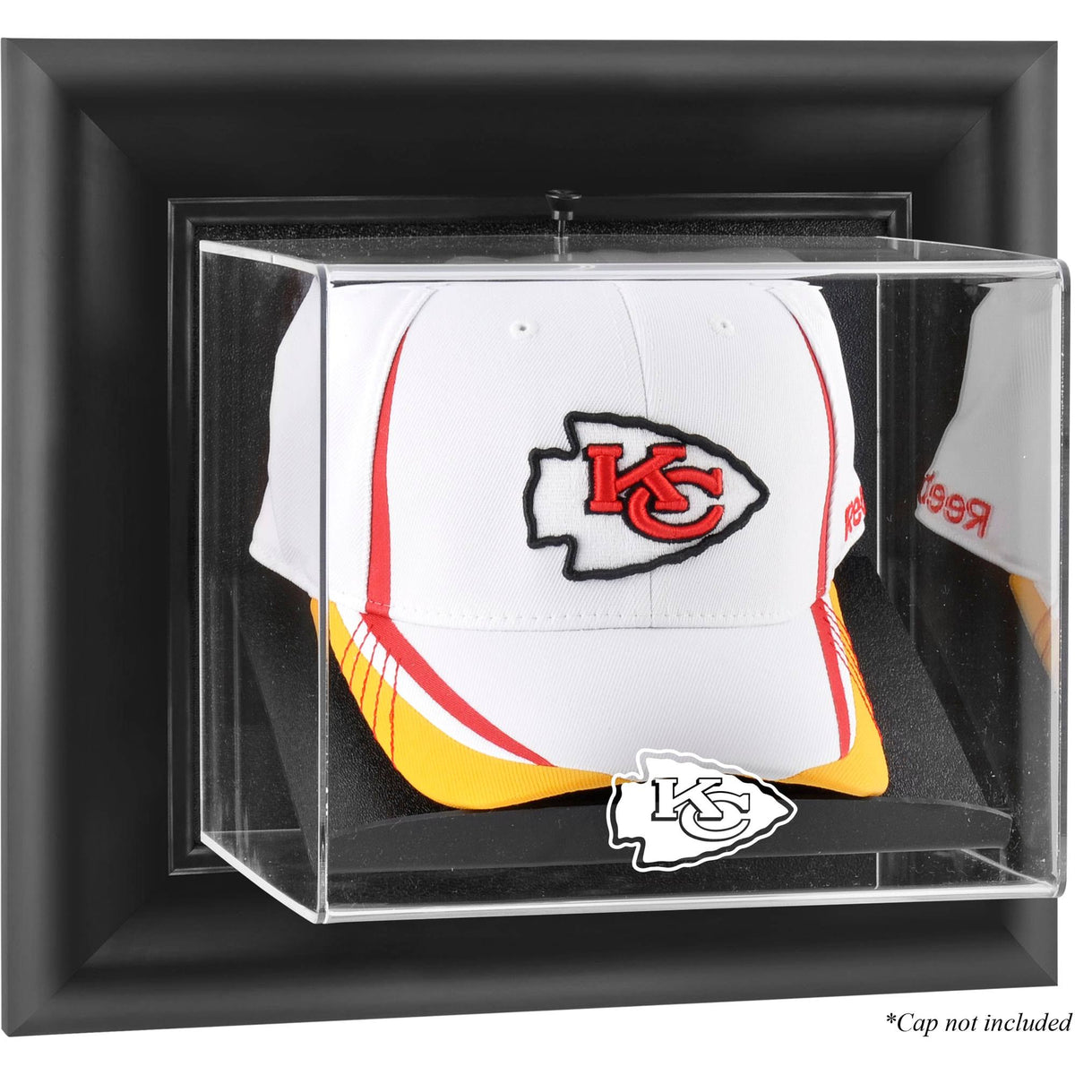 Black Framed Wall-Mountable Cap Logo Display Case X45593