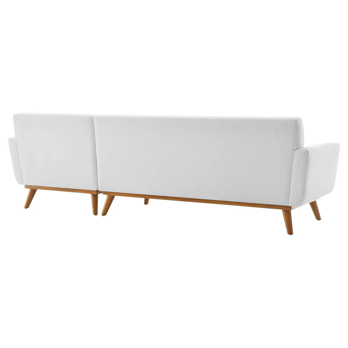 White Upholstered Sectional Sofa H516