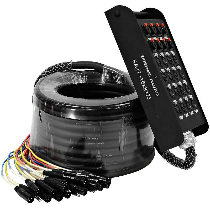 16 Channel 75ft XLR Snake Cable with 1/4 Returns M76492