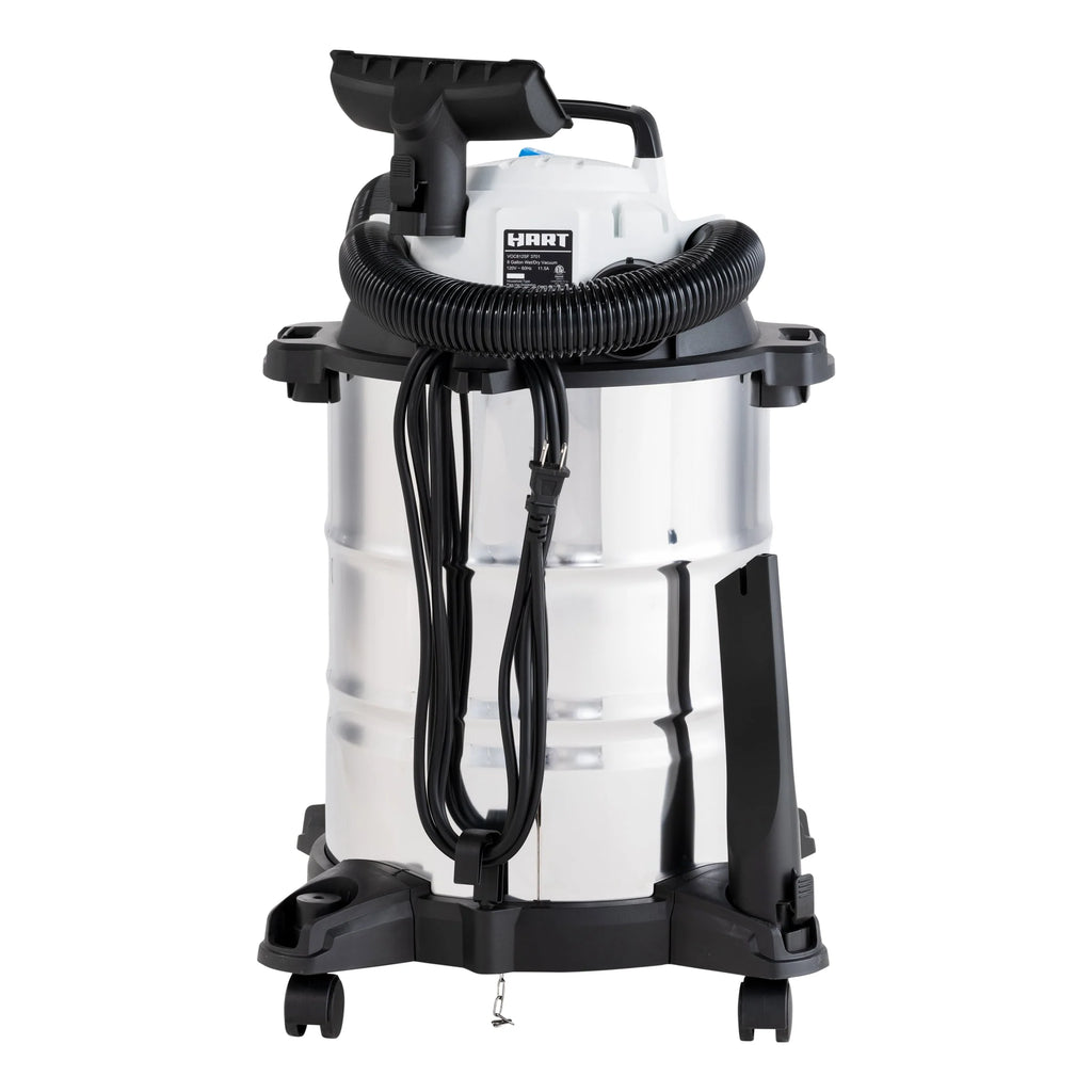 8 Gallon 6 Peak HP Stainless Steel Wet/Dry Vacuum W237