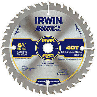 Carbide-Tipped Circular Saw Blade, 6.5-In., 40-Teeth S24352