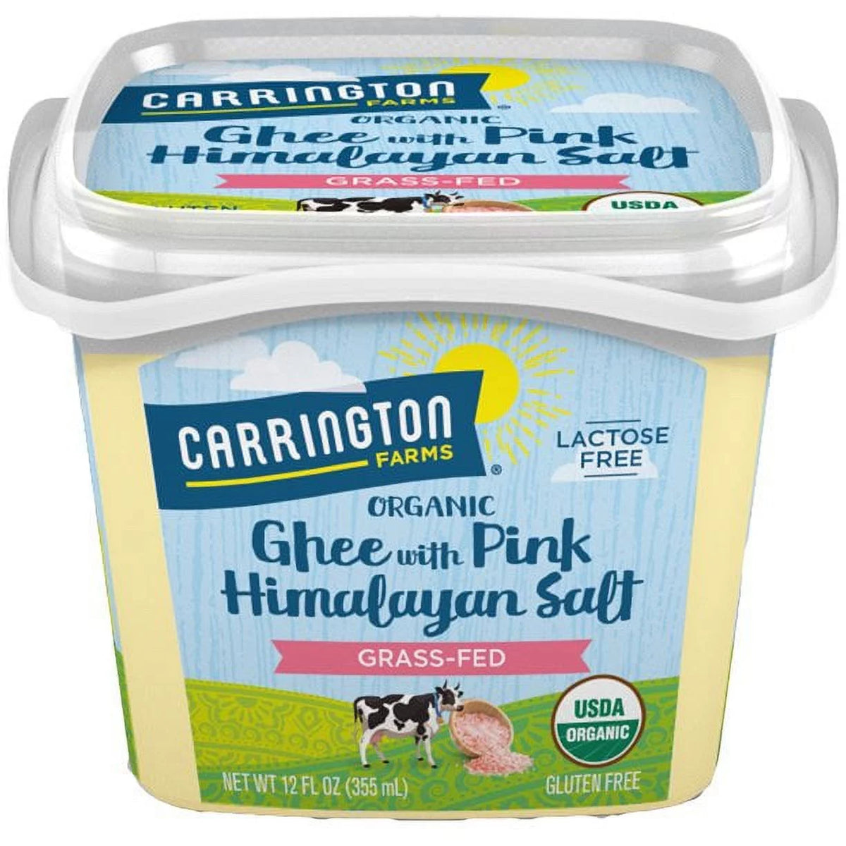 USDA Organic Grass Fed Ghee with Himalayan Salt 12oz Z33185