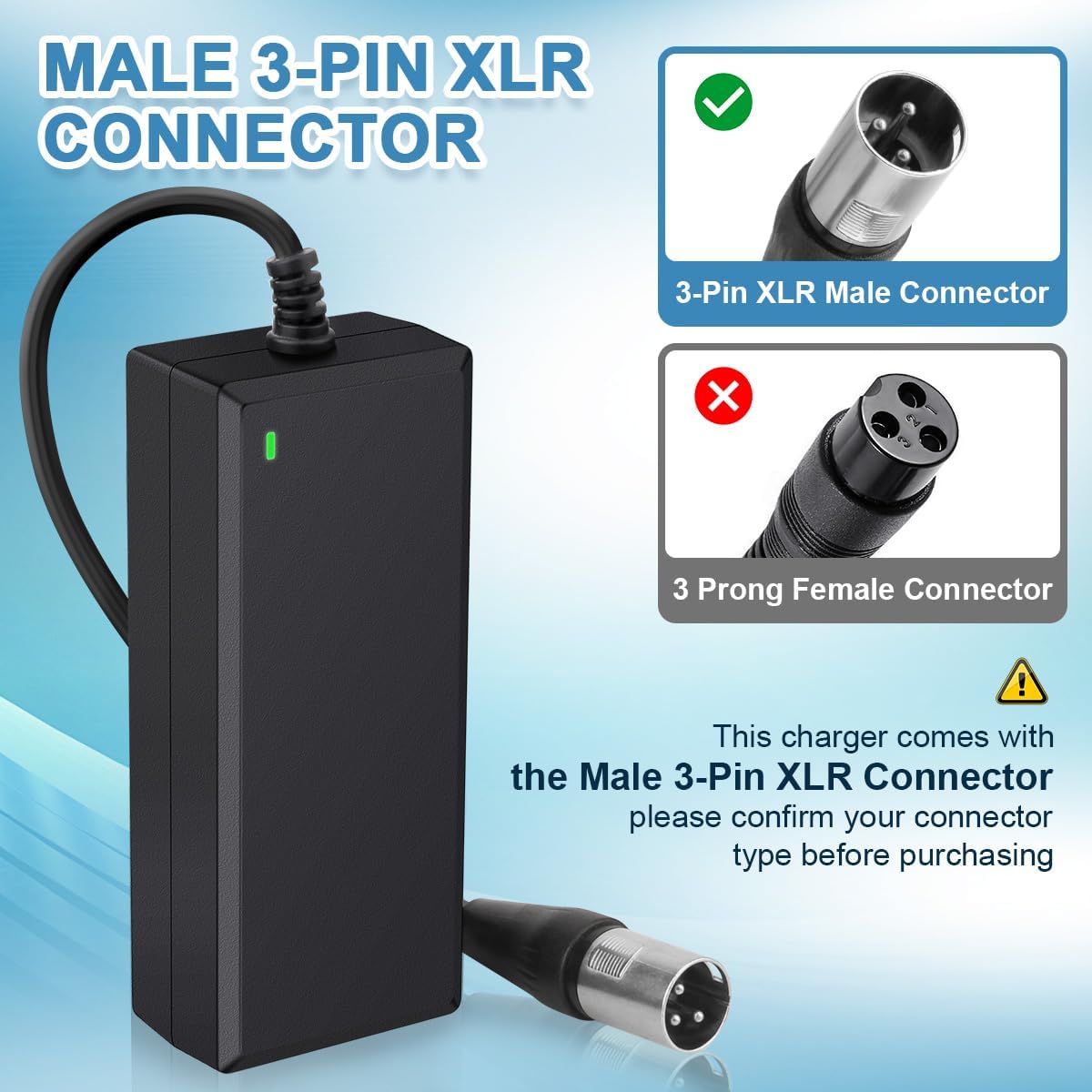 24V 2A XLR Electric Scooter Battery Charger R394971