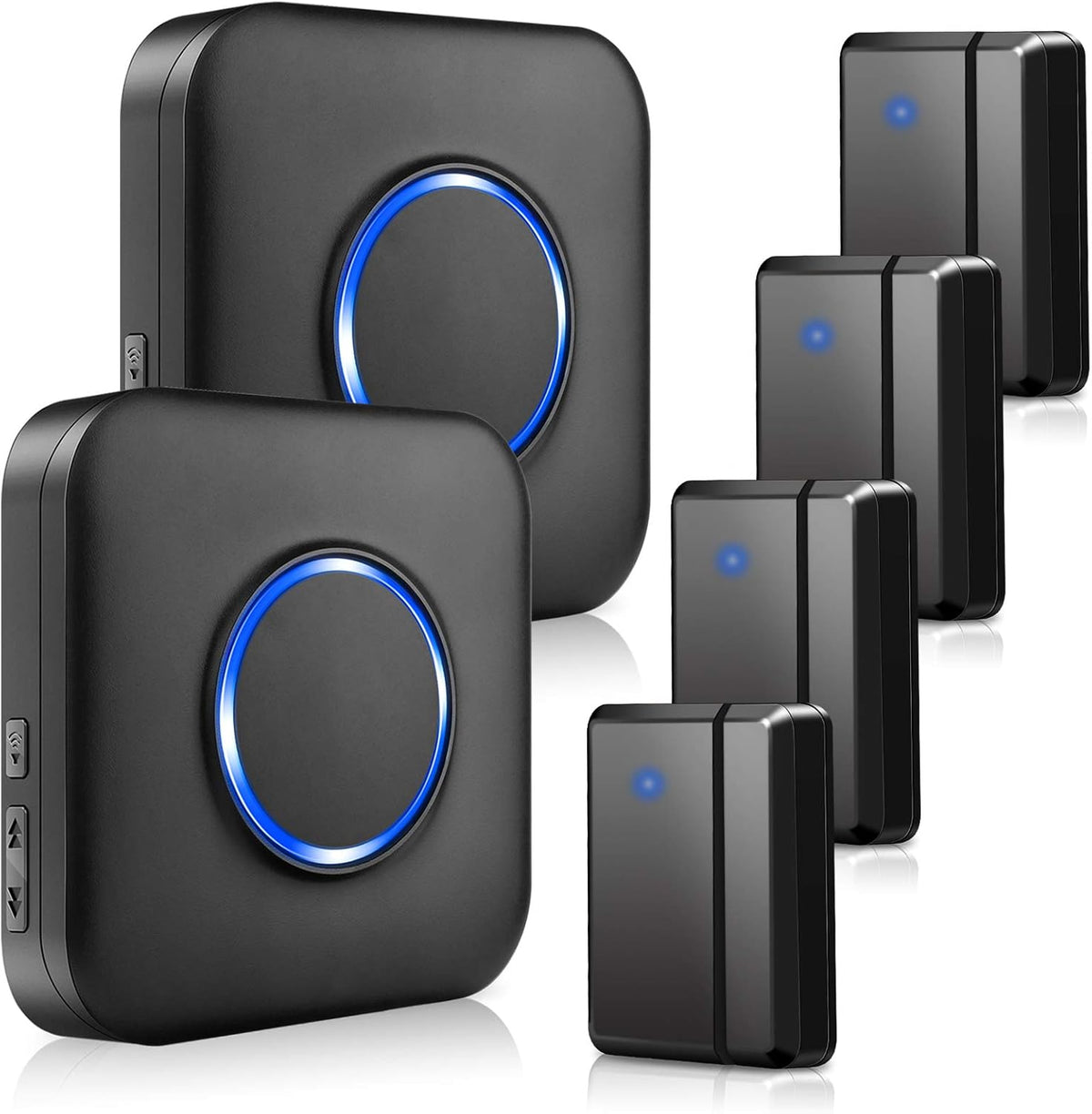 Wireless Door Alarm Contact Sensor with 2 Plug-in Receiver 4 Door Sensors V465995