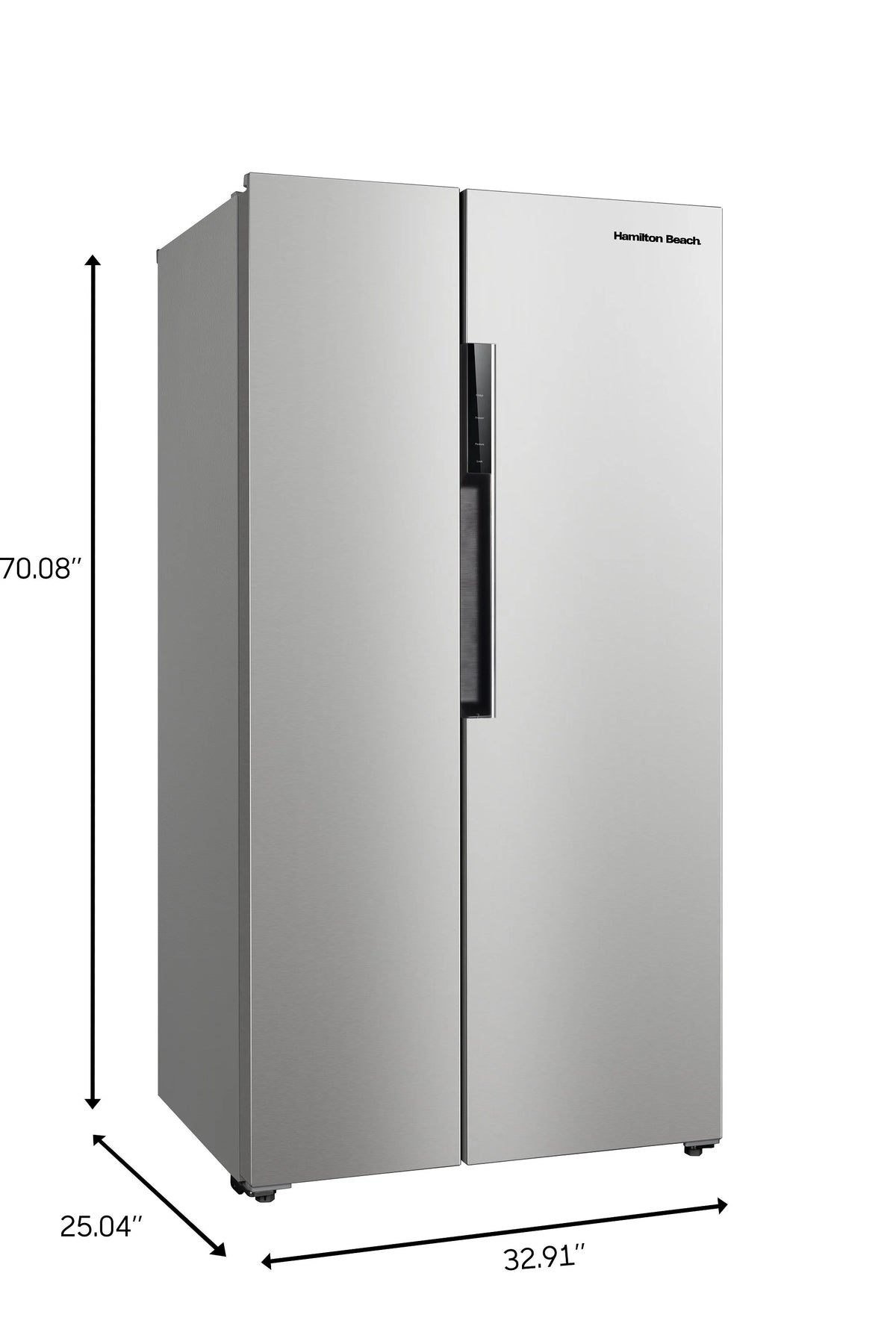 15.6 cu. Ft. Side by side Stainless Refrigerator I5504