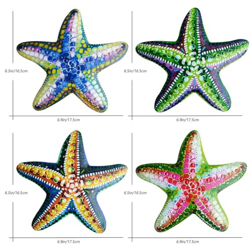 Peach Iron Starfish Wall Decor X2994