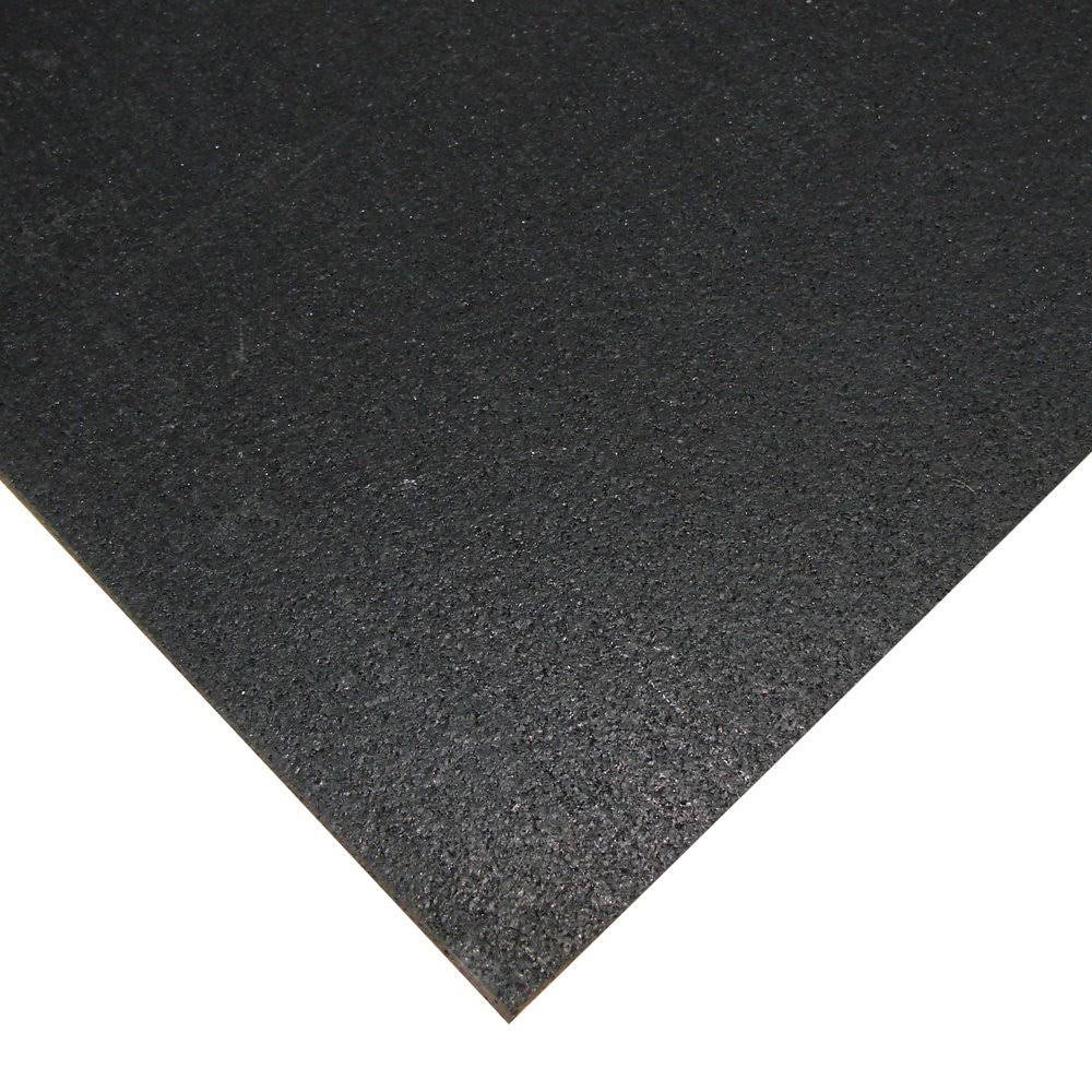 Black 1/4 inch Rubber Flooring O190561