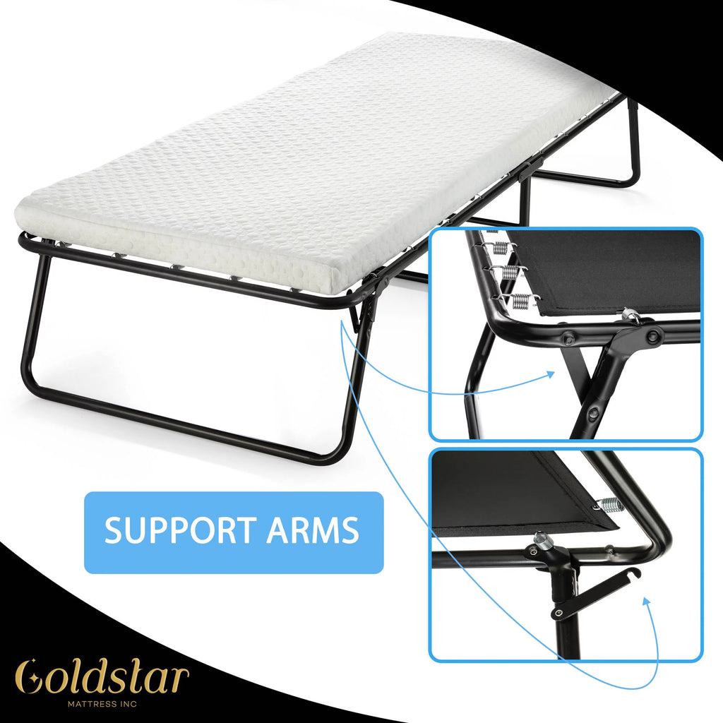 Black Twin Steel Folding Bed G382122