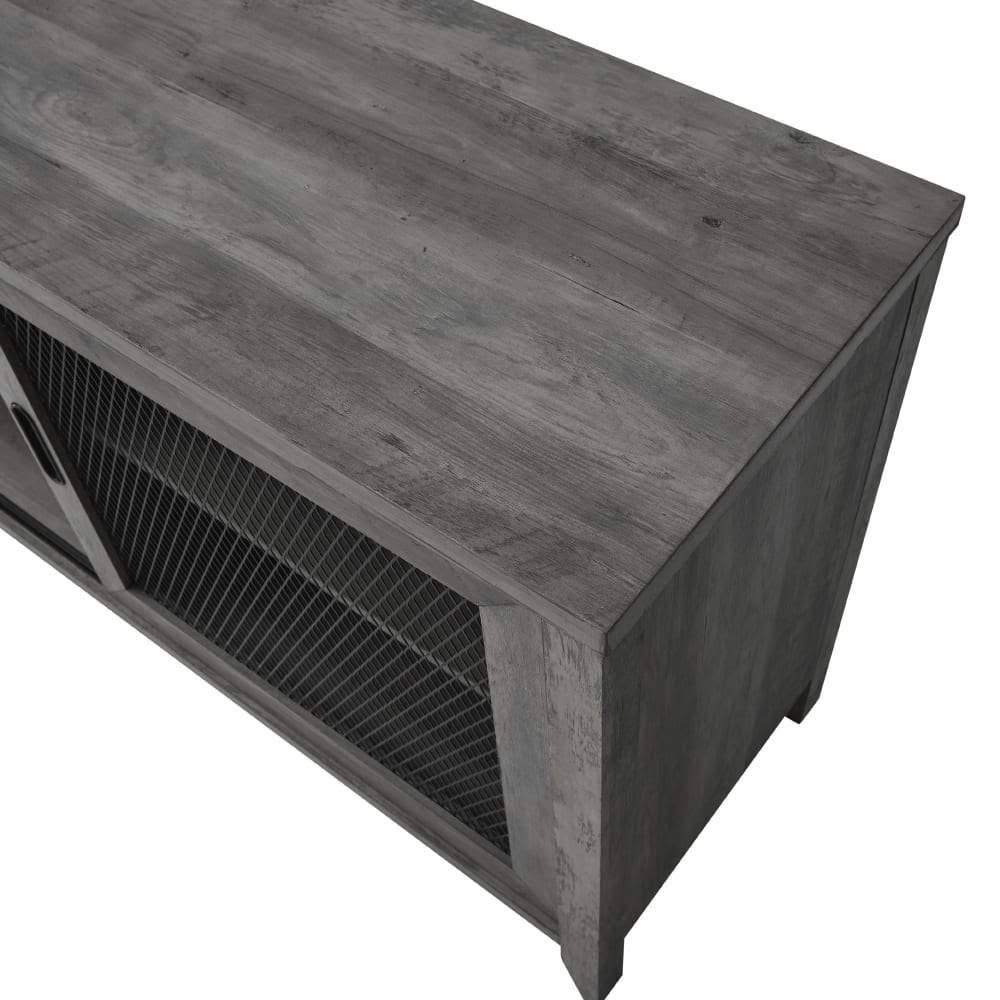 Industrial Sliding Mesh Door TV Console B718