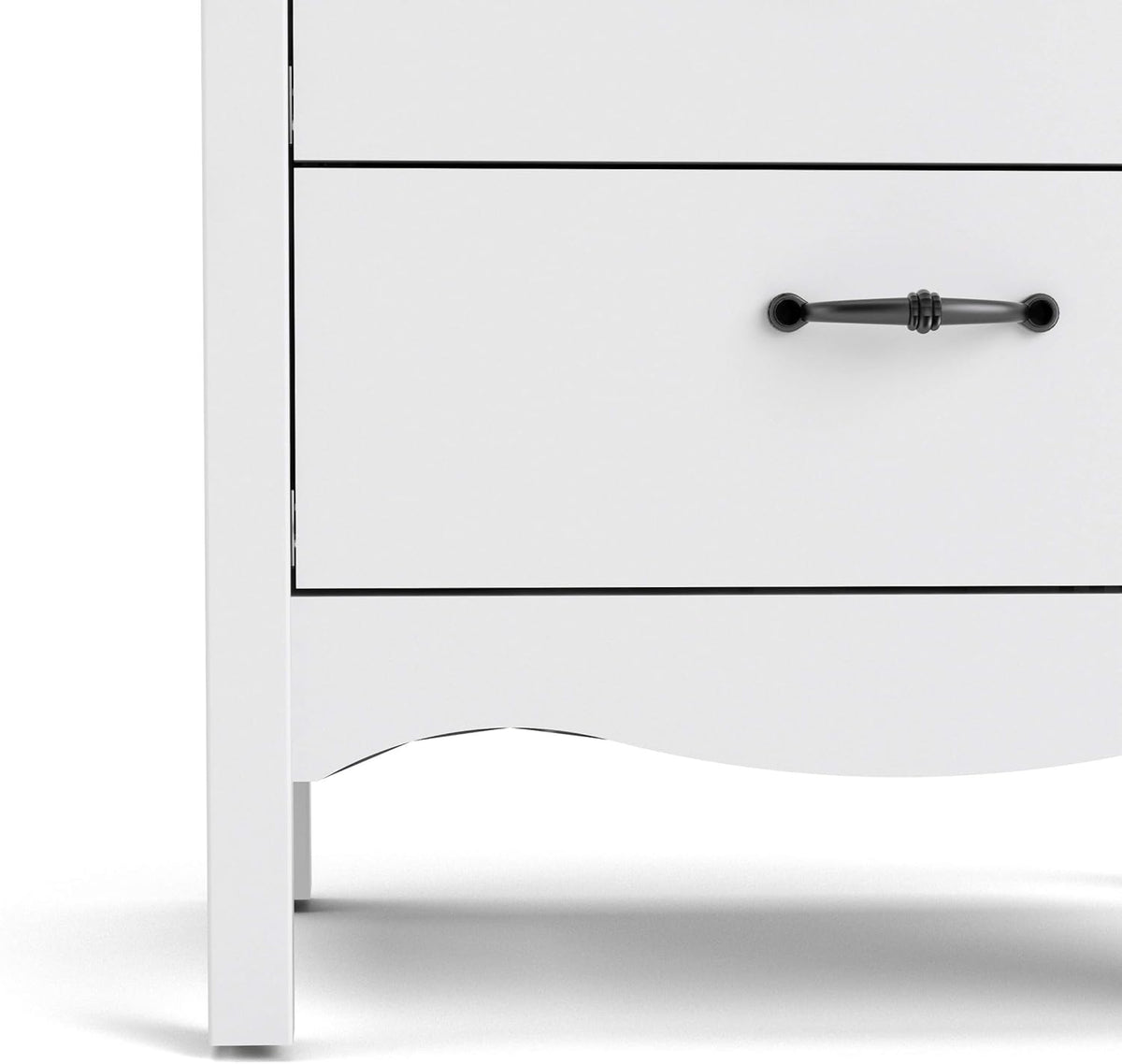 White 2 Drawer Nightstand T699