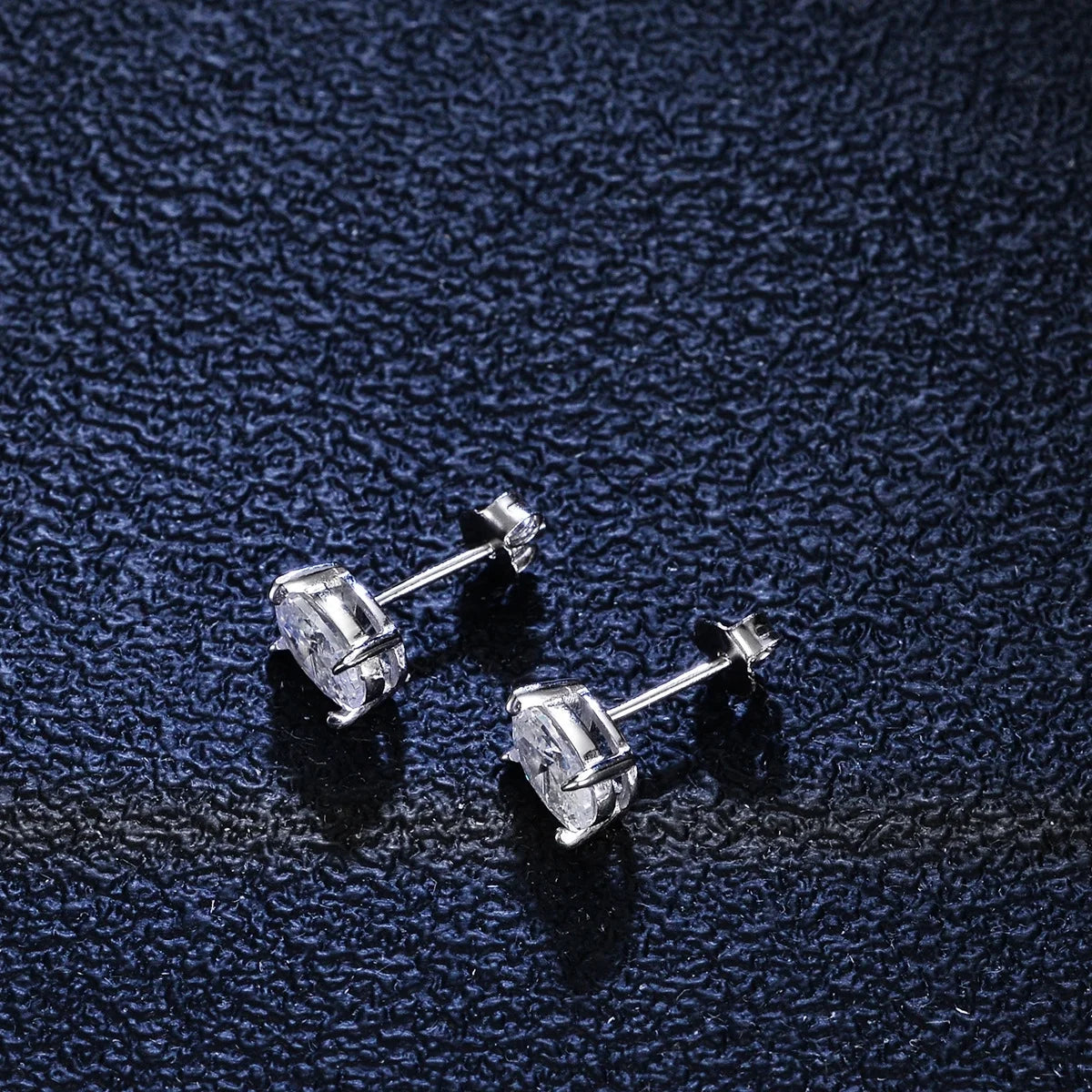 Oval Cut Moissanite Stud Earrings, 925 Sterling Silver, D Color VVS1 Clarity, 2ct U709937