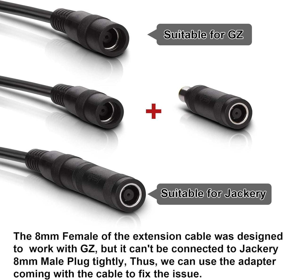 8mm Extension Cable 20Ft 6M DC 8mm Cord 14AWG G351