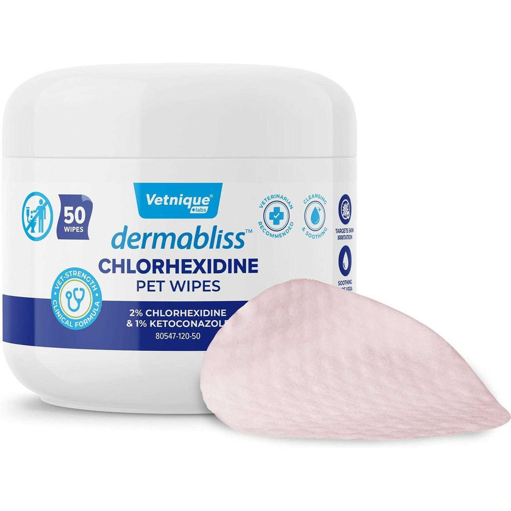 Medicated Anti-Bacterial & Anti-Fungal Dog & Cat Skin Wipes U567