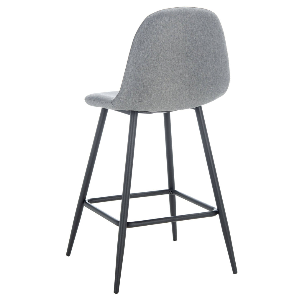 Dark Grey & Natural Counter Stool H989