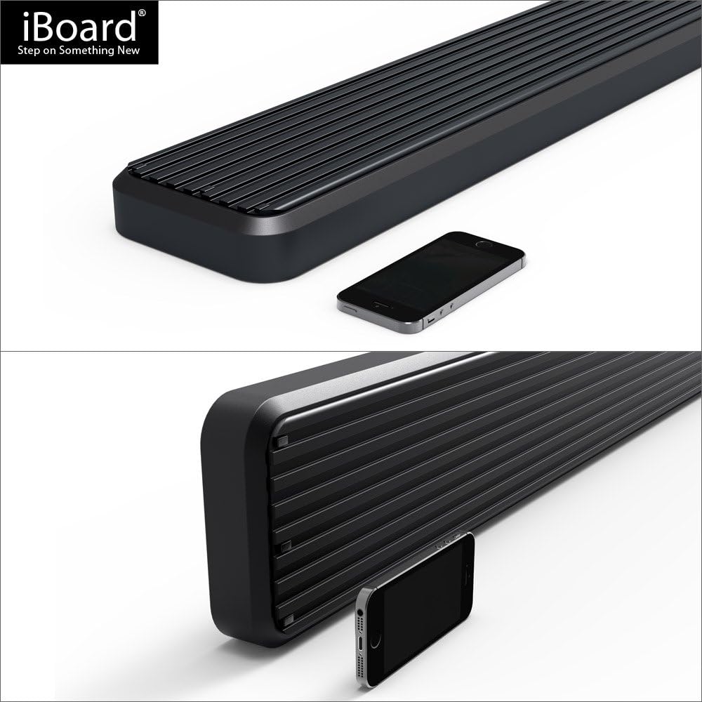 6in Black Running Boards K992