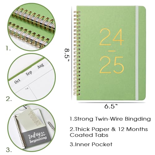 Weekly Monthly Planner 6.4" x 8.5" with Twin-Wire Binding G787