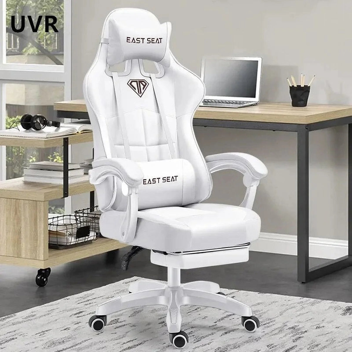 Ergonomic Reclining Leather Gaming Chair C97291