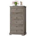 White 6 Drawer Wood Dresser V354