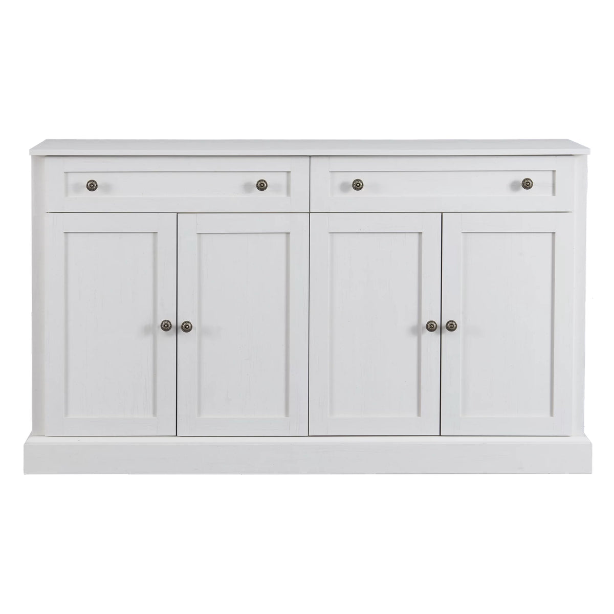 Antique White Kitchen Sideboard Buffet Cabinet with 2 Drawers & 4 Doors S88079