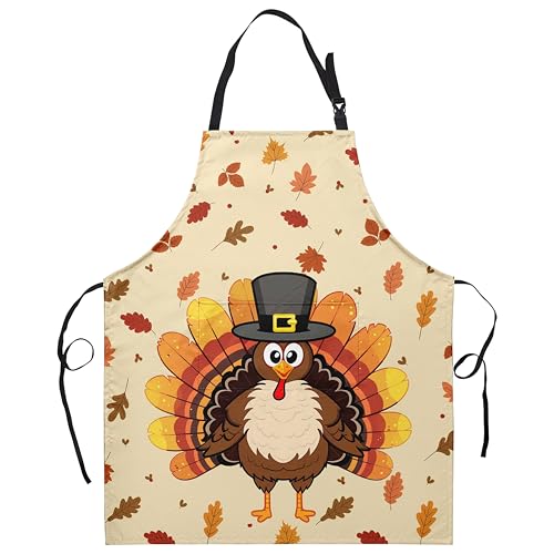 Snowman Cardinal Birds Christmas Kitchen Apron with Adjustable Strap and Two Pockets X695286