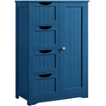 Navy Blue 4 Drawer Wooden Storage Cabinet G9059