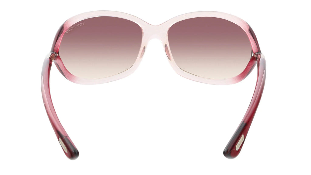 Shiny Pink Oversize Geometric Shield Sunglasses T459291