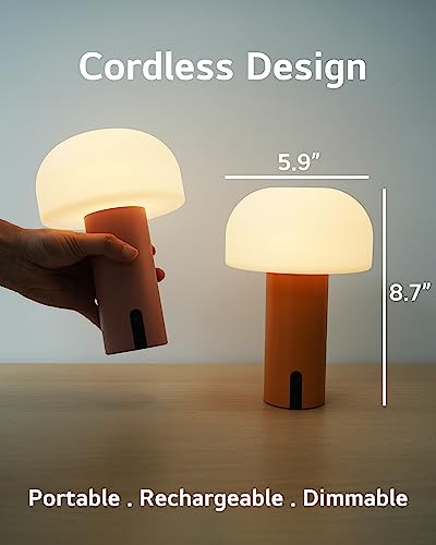 Rechargeable Cordless Waterproof Mushroom Table Lamp B115176