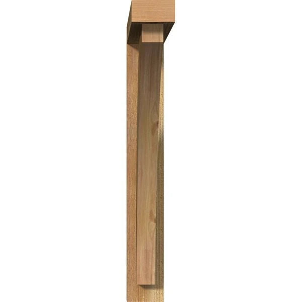 Thorton Block Bracket with Offset Brace, Western Red Cedar J3223