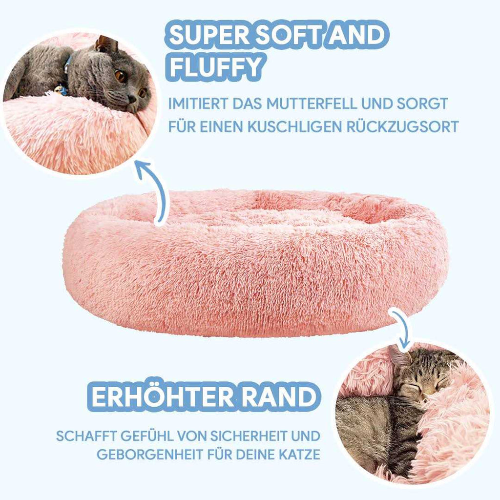 Grey Anti Anxiety Cat Bed C796